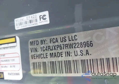 2024 Jeep Wrangler Sahara 4Xe из США, поврежденный, VIN 1C4RJXP67RW228966